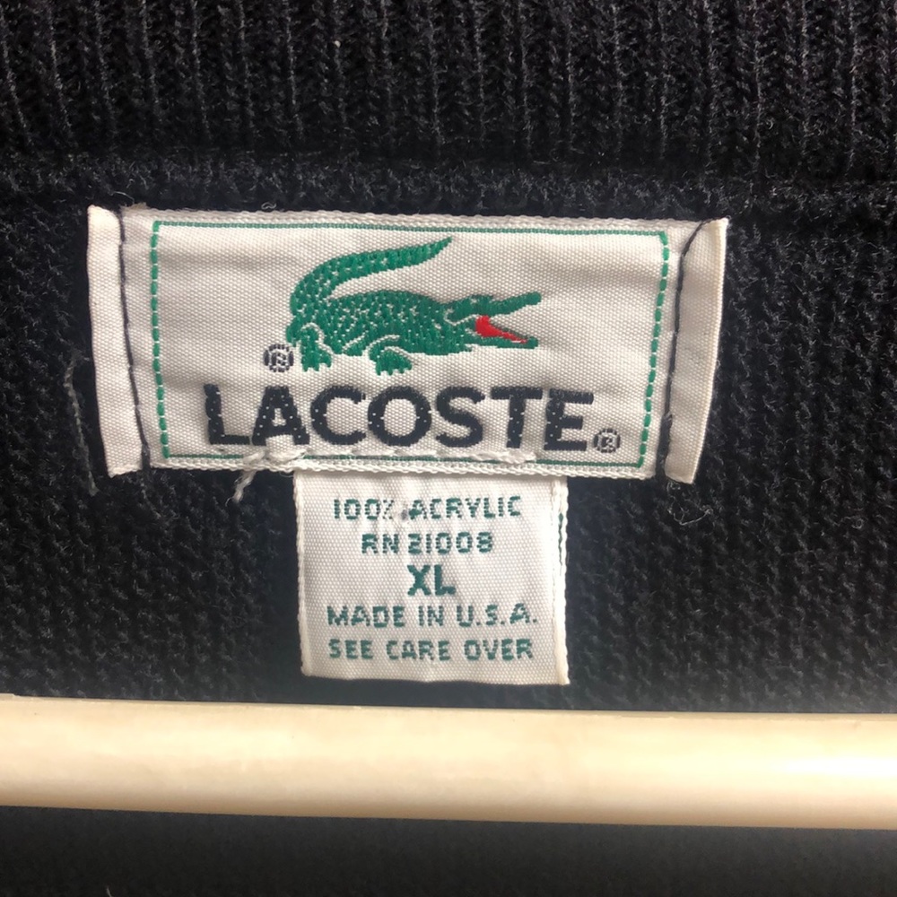 Vintage Lacoste Men’s Acrylic Sweater